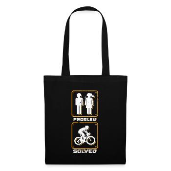 Funny cyclist - Tote Bag - black - Front