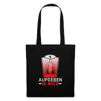 Laufen Marathon Läuferin Laufsport - Stoffbeutel - Schwarz - Vorne