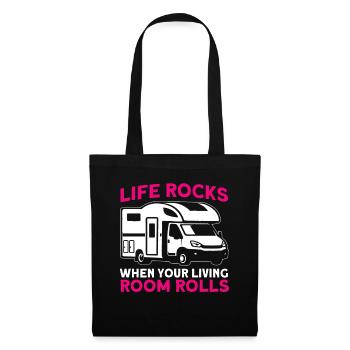 Camping camping en plein air Camping Camping - Sac en tissu - noir - Devant
