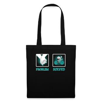 Funny cyclist - Tote Bag - black - Front