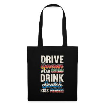 Voyage Airport World Tour 2022 - Sac en tissu - noir - Devant