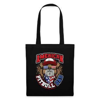 American Pitbull Dad July 4 - Tote Bag - black - Front
