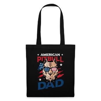American Pitbull Dad July 4 - Tote Bag - black - Front