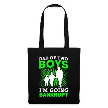 Faillite Père Papa Deux Garçons - Sac en tissu - noir - Devant