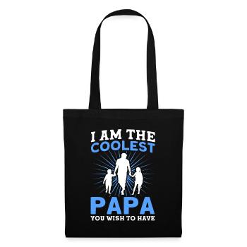 Coolest Father Dad Papa - Tote Bag - black - Front