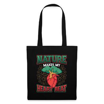 Nature makes my heart beat faster. - Tote Bag - black - Front