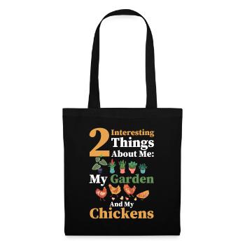 Gardening Gardener Chicken Farmer Chicken Feeder - Tote Bag - black - Front