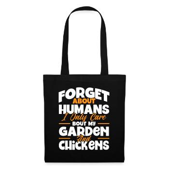 Gardening Gardener Chicken Farmer Chicken Feeder - Tote Bag - black - Front