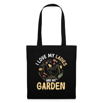 Gardening Gardener Chicken Farmer Chicken Feeder - Tote Bag - black - Front