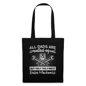 Meilleurs Pères Père Mécanicien Père Famille - Sac en tissu - noir - Devant