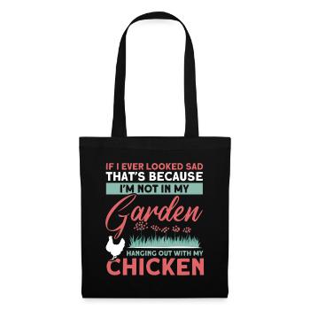 Gardening Gardener Chicken Farmer Chicken Feeder - Tote Bag - black - Front
