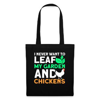 Gardening Gardener Chicken Farmer Chicken Feeder - Tote Bag - black - Front