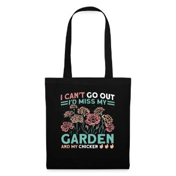 Gardening Gardener Chicken Farmer Chicken Feeder - Tote Bag - black - Front