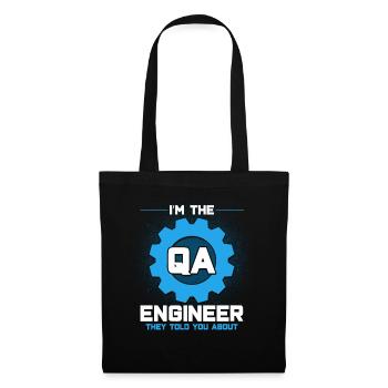 QA Ingenieur QA Tester Software Tester - Stoffbeutel - Schwarz - Vorne