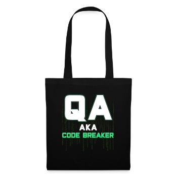 QA Ingenieur QA Tester Software Tester - Stoffbeutel - Schwarz - Vorne