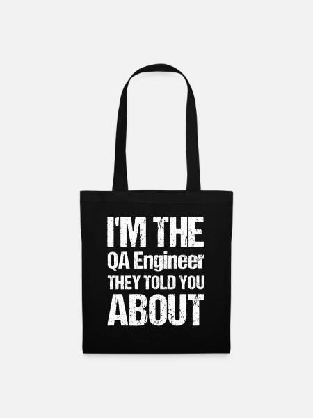 QA Ingenieur QA Tester Software Tester - Stoffbeutel - Schwarz