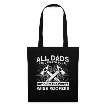 Meilleurs Pères Père Couvreur Père Famille - Sac en tissu - noir - Devant
