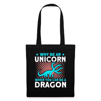Dragon Dragon Unicorn Unicorn Lovers - Tote Bag - black - Front
