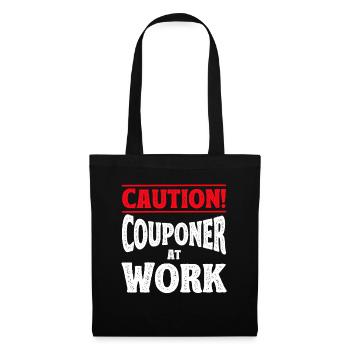 Coupon Shopper Discount Couponer Vente à prix réduit - Sac en tissu - noir - Devant