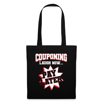 Coupon Shopper Discount Couponer Vente à prix réduit - Sac en tissu - noir - Devant