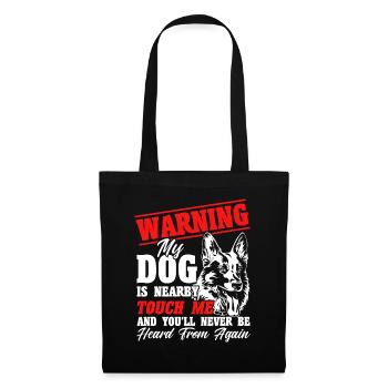 German Shepherd Police Dog Police Dog - Tote Bag - black - Front