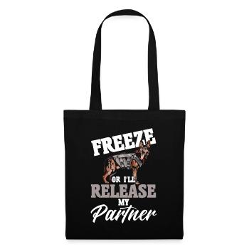 German Shepherd Police Dog Police Dog - Tote Bag - black - Front