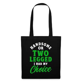 Handicap Amputee Amputation Prosthetic Leg - Tote Bag - black - Front