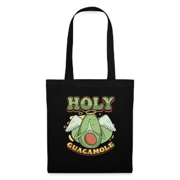 Sacred guacamole funny avocado - Tote Bag - black - Front