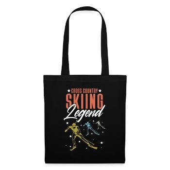 Skieurs de fond biathlon de fond - Sac en tissu - noir - Devant