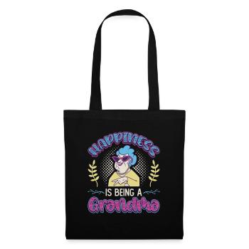 Happiness Is Being A Grandma Pregnancy Announcement - Tote Bag - black - Front
