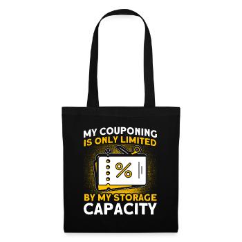 Coupon Shopper Discount Couponer Vente à prix réduit - Sac en tissu - noir - Devant