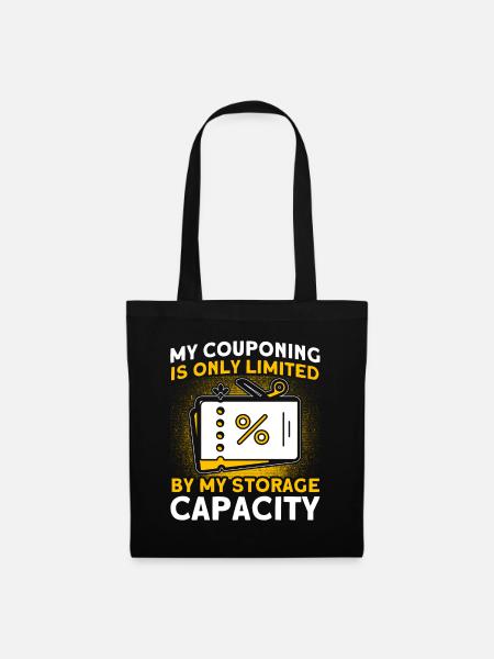Coupon Shopper Discount Couponer Discount Sale - Tote Bag - black
