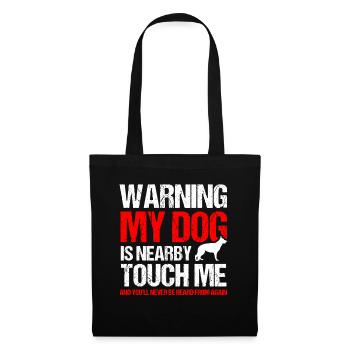 German Shepherd Police Dog Police Dog - Tote Bag - black - Front