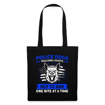 German Shepherd Police Dog Police Dog - Tote Bag - black - Front
