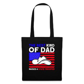 Papa Policier Du Service de Police Policier - Sac en tissu - noir - Devant