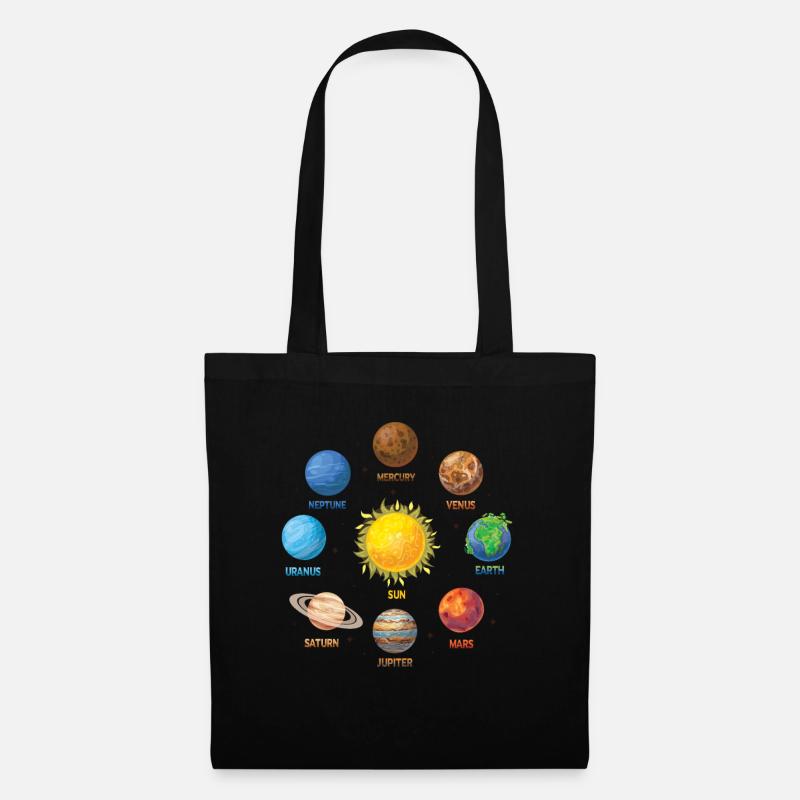 Planet Solar System - Tote Bag - black