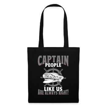 Amateurs de bateau Capitaine de bateau Capitaines - Sac en tissu - noir - Devant