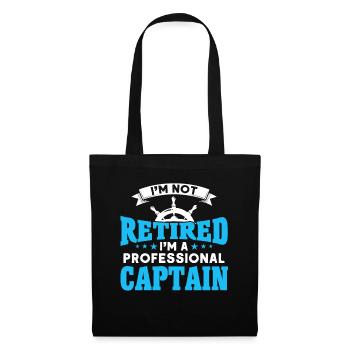 Capitaines de bateau à la retraite - Sac en tissu - noir - Devant