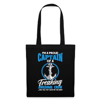 Amateurs de bateau Capitaine de bateau Capitaine Capitaines - Sac en tissu - noir - Devant