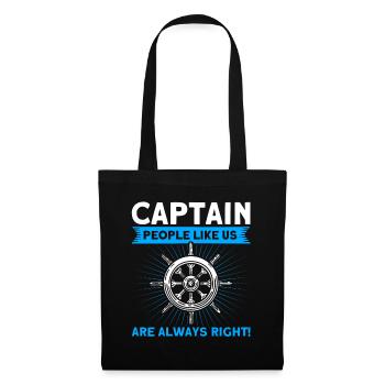 Amateurs de bateau Capitaine de bateau Capitaines - Sac en tissu - noir - Devant