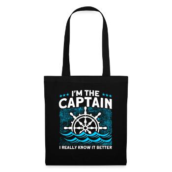 Amateurs de bateau Capitaine de bateau Capitaine Capitaines - Sac en tissu - noir - Devant