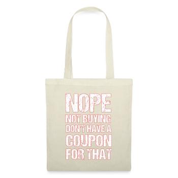Coupon Shopper Discount Couponer Vente à prix réduit - Sac en tissu - nature - Devant