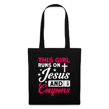 Coupon Shopper Discount Couponer Discount Sale - Tote Bag - black - Front