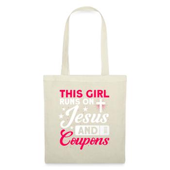 Coupon Shopper Discount Couponer Vente à prix réduit - Sac en tissu - nature - Devant