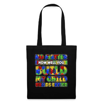 Build clamping block building block - Tote Bag - black - Front
