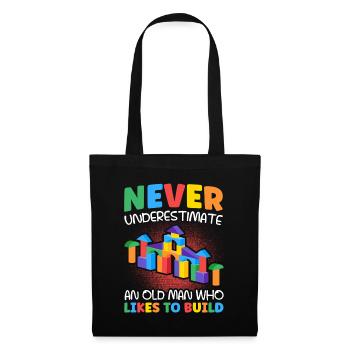 Build clamping block building block - Tote Bag - black - Front