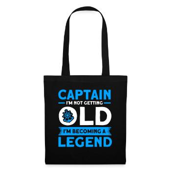 Ancien capitaine de bateau Capitaine Capitaines - Sac en tissu - noir - Devant
