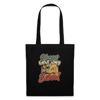 Joyeux dernier jour d’école - Sac en tissu - noir - Devant