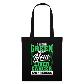 I wear green for my mother liver cancer - Tote Bag - black - Front