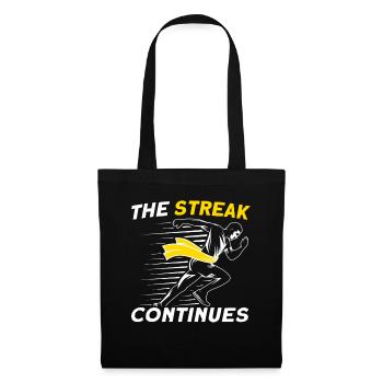 Motivation Streak Running Runner Marathon - Tote Bag - black - Front